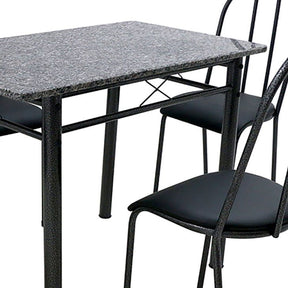 [OUTLET] Conjunto de Mesa com 4 Cadeiras Genebra Preto