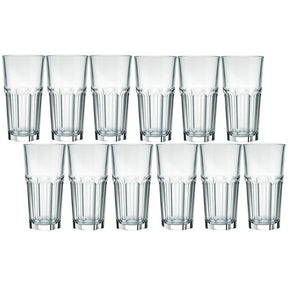 [OUTLET] Conjunto 12 Copos Long Drink 340ml De Vidro Nadir Bristol Suco Refrigerante Bebidas